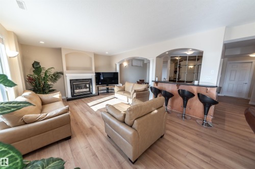 13527 158 Avenue, Edmonton, AB - Indoor Photo Showing Living Room With Fireplace