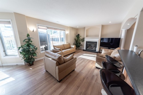 13527 158 Avenue, Edmonton, AB - Indoor Photo Showing Living Room With Fireplace