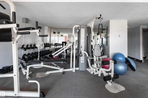 1812 9918 101 Street, Edmonton, AB - Indoor Photo Showing Gym Room