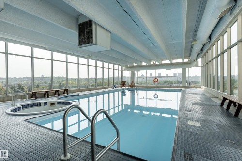 1812 9918 101 Street, Edmonton, AB - Indoor Photo Showing Other Room With In Ground Pool