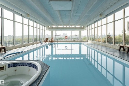 1812 9918 101 Street, Edmonton, AB - Indoor Photo Showing Other Room With In Ground Pool