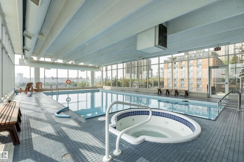 1812 9918 101 Street, Edmonton, AB - Indoor Photo Showing Other Room With In Ground Pool