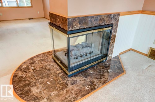 69 Nottingham Estates, Sherwood Park, AB - Indoor With Fireplace