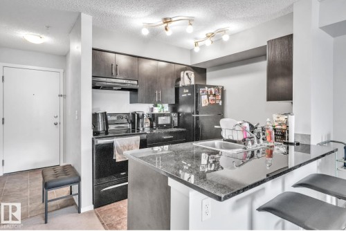 124 3315 James Mowatt Trail, Edmonton, AB - Indoor Photo Showing Kitchen With Double Sink With Upgraded Kitchen