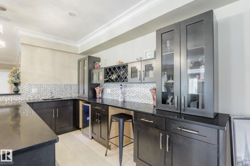 576 Fountain Creek Lane, Rural Strathcona County, AB - Indoor Photo Showing Kitchen With Double Sink