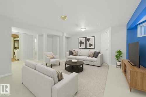 55 603 Youville Drive E, Edmonton, AB - Indoor Photo Showing Living Room