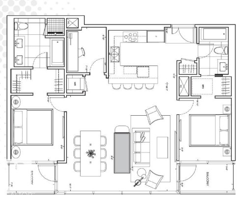 View of room layout - 4503 10360 102 Nw, Edmonton, AB - Other