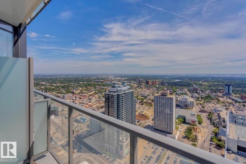 Balcony with a view of city - 4503 10360 102 Nw, Edmonton, AB - Outdoor With View
