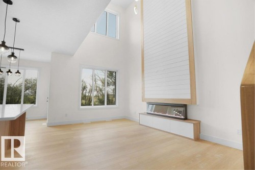 8447 Mayday Link, Edmonton, AB - Indoor With Fireplace