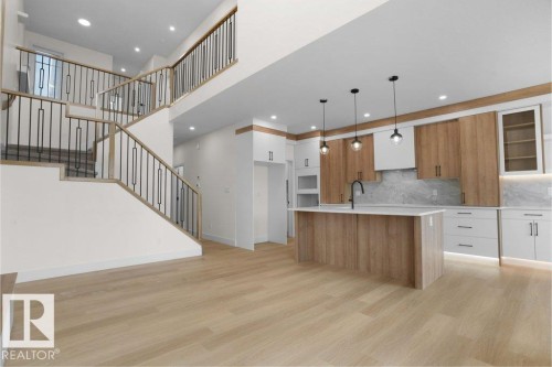 8447 Mayday Link, Edmonton, AB - Indoor Photo Showing Kitchen With Upgraded Kitchen