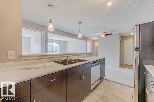 Edmonton, AB - Indoor Photo Showing Kitchen With Double Sink