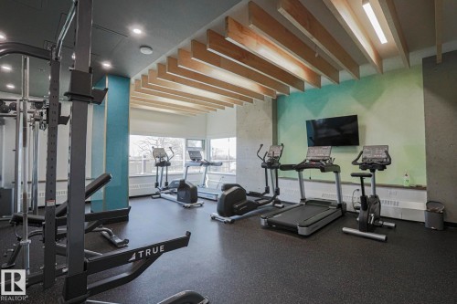 2103 10011 123 Street, Edmonton, AB - Indoor Photo Showing Gym Room