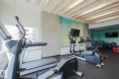 2103 10011 123 Street, Edmonton, AB - Indoor Photo Showing Gym Room