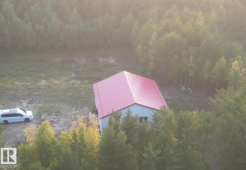 Aerial view of property and surrounding area - 4011 50 Avenue, Rural Westlock County, AB 