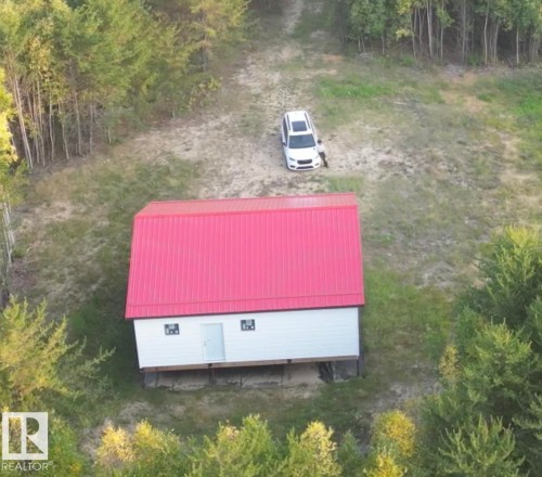 Aerial view of property and surrounding area - 4011 50 Avenue, Rural Westlock County, AB 