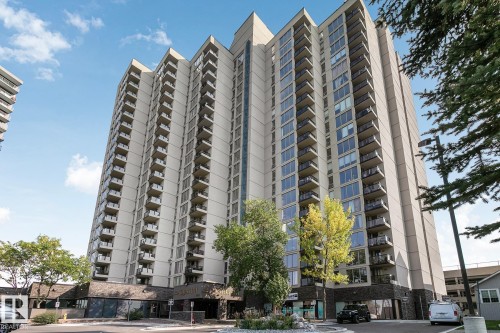 1910 10149 Saskatchewan Drive, Edmonton, AB - Outdoor With Balcony With Facade