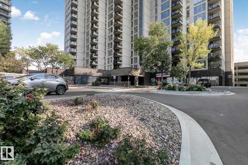 1910 10149 Saskatchewan Drive, Edmonton, AB - Outdoor With Balcony With Facade
