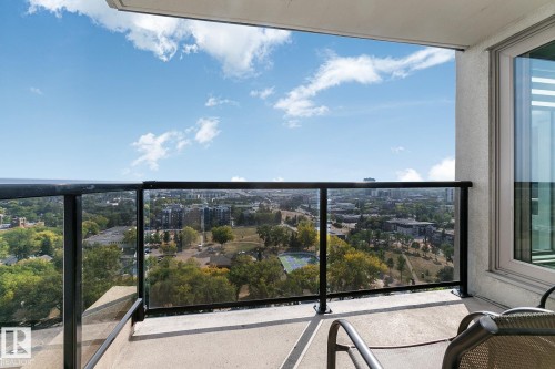 1910 10149 Saskatchewan Drive, Edmonton, AB -  With Balcony With View