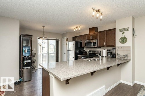 45 7385 Edgemont Way, Edmonton, AB - Indoor Photo Showing Kitchen With Double Sink