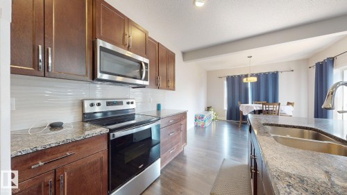 1245 26A Street, Edmonton, AB - Indoor Photo Showing Kitchen With Double Sink With Upgraded Kitchen