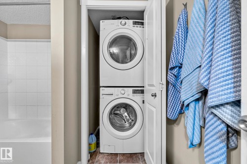 203 3207 James Mowatt Trail Sw, Edmonton, AB - Indoor Photo Showing Laundry Room