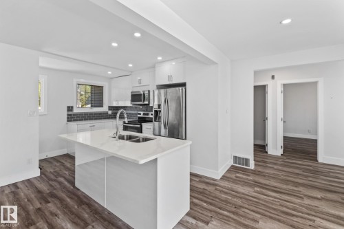 11420 112 Avenue, Edmonton, AB - Indoor Photo Showing Kitchen With Double Sink