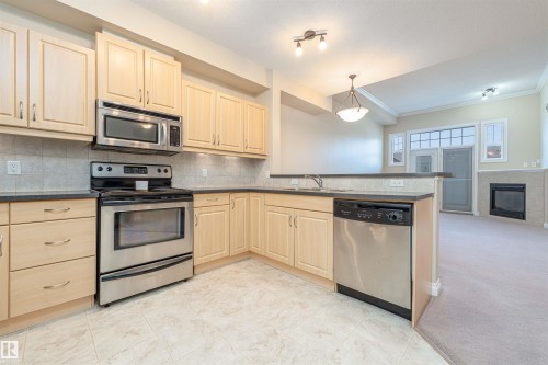 419 12408 15 Avenue, Edmonton, AB - Indoor Photo Showing Kitchen
