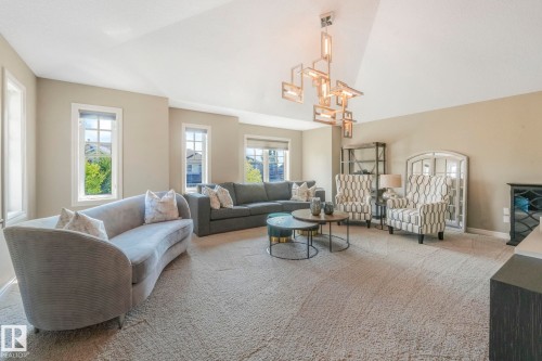1232 Chahley Landing Landing, Edmonton, AB - Indoor Photo Showing Living Room
