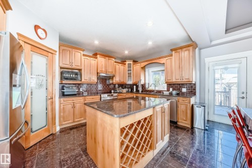 13608 160 Avenue, Edmonton, AB - Indoor Photo Showing Kitchen With Double Sink