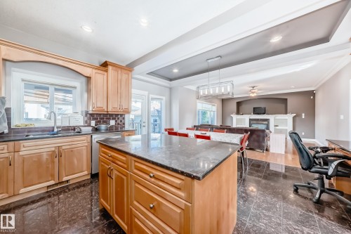 13608 160 Avenue, Edmonton, AB - Indoor Photo Showing Kitchen With Double Sink