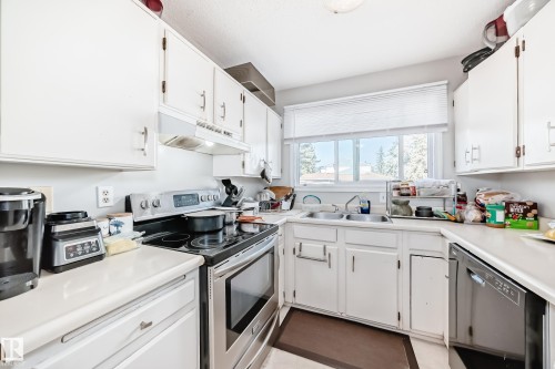 17005 100 Street, Edmonton, AB - Indoor Photo Showing Kitchen With Double Sink
