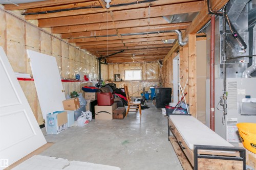 Basement featuring heating unit - 8 Lafond Drive, Tofield, AB - Indoor Photo Showing Basement