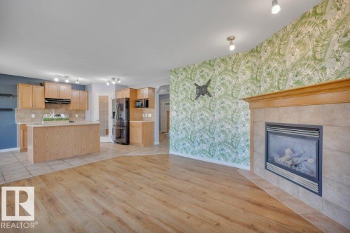 128 Southfork Drive, Leduc, AB - Indoor With Fireplace