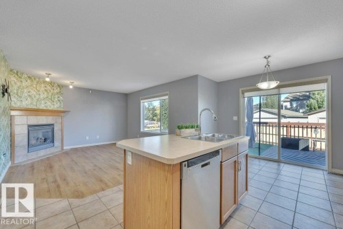 128 Southfork Drive, Leduc, AB - Indoor With Fireplace