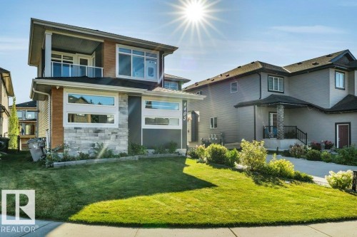 4405 Triomphe Gate, Beaumont, AB - Outdoor With Balcony With Facade