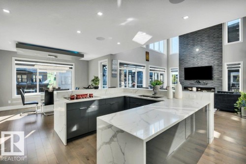 4405 Triomphe Gate, Beaumont, AB - Indoor Photo Showing Kitchen With Double Sink With Upgraded Kitchen