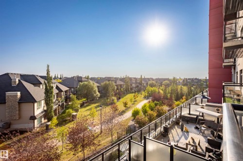 307 5151 Windermere Boulevard Nw, Edmonton, AB - Outdoor With Balcony With View