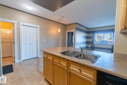118 16807 100 Avenue, Edmonton, AB - Indoor Photo Showing Kitchen With Double Sink
