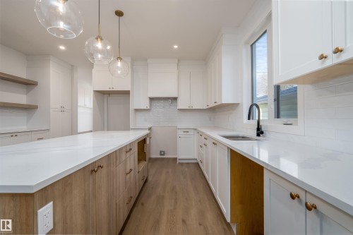 9540 148 Street, Edmonton, AB - Indoor Photo Showing Kitchen With Upgraded Kitchen