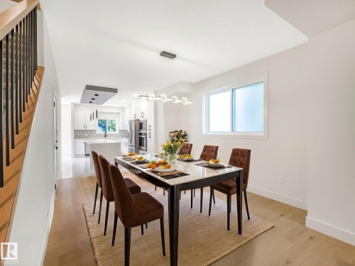 10963 129 Street, Edmonton, AB - Indoor Photo Showing Dining Room