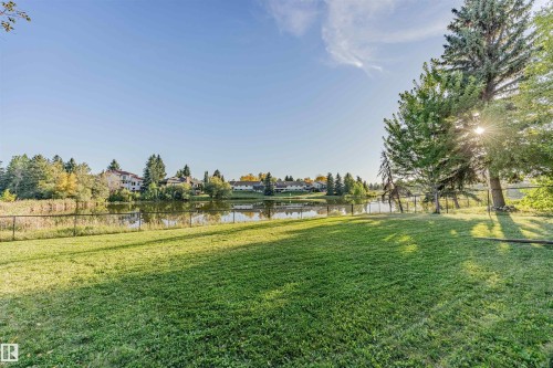 View of yard with a water view - 1602 106 Street, Edmonton, AB - Outdoor With View