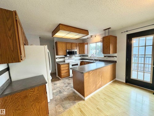 12231 44 Street Nw, Edmonton, AB - Indoor Photo Showing Kitchen With Double Sink