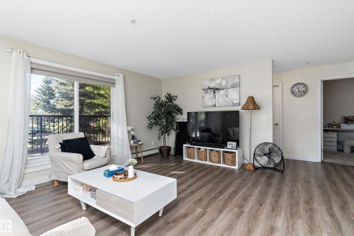 110 14808 125 Street, Edmonton, AB - Indoor Photo Showing Living Room