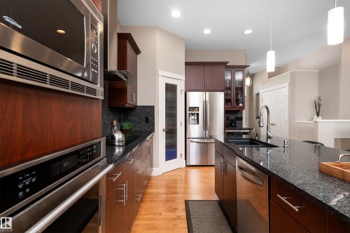 3604 16 Street, Edmonton, AB - Indoor Photo Showing Kitchen With Double Sink With Upgraded Kitchen