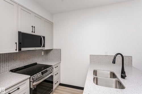 203 11933 106 Avenue, Edmonton, AB - Indoor Photo Showing Kitchen With Double Sink
