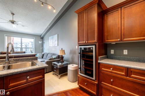 515 10311 111 Street, Edmonton, AB - Indoor Photo Showing Kitchen With Double Sink