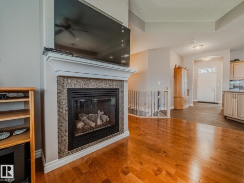 5 18343 Lessard Road, Edmonton, AB - Indoor Photo Showing Living Room With Fireplace