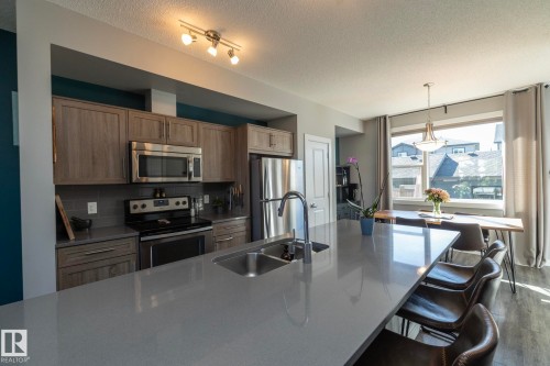 5191 Chappelle Road, Edmonton, AB - Indoor Photo Showing Kitchen With Double Sink With Upgraded Kitchen