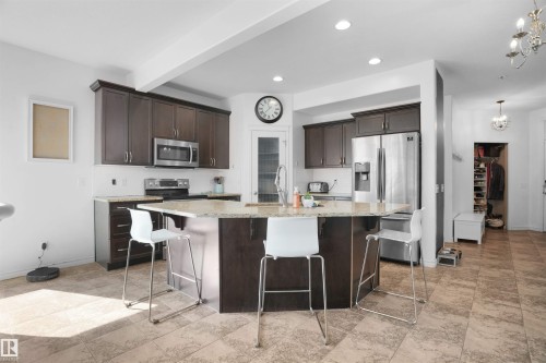 20705 56A Avenue, Edmonton, AB - Indoor Photo Showing Kitchen With Upgraded Kitchen