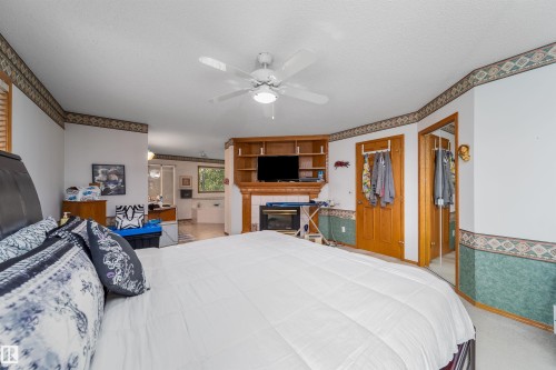 11415 9 Avenue, Edmonton, AB - Indoor Photo Showing Bedroom With Fireplace